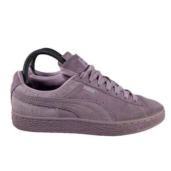 PUMA Shoes - Puma Seude Classic Emboss Pink Lace Up Athletic Shoes Sneakers Women's Size 7.5